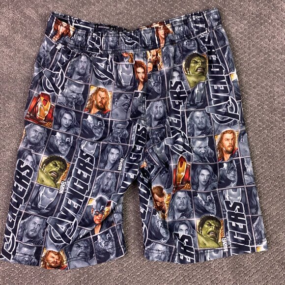 Marvel Avengers Boardshorts Men's Large Swim Trunks Shorts 2012 Mesh Lined Liner - Picture 4 of 12